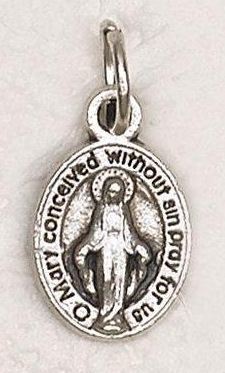 Silver Tone Bracelet Size Miraculous Medal