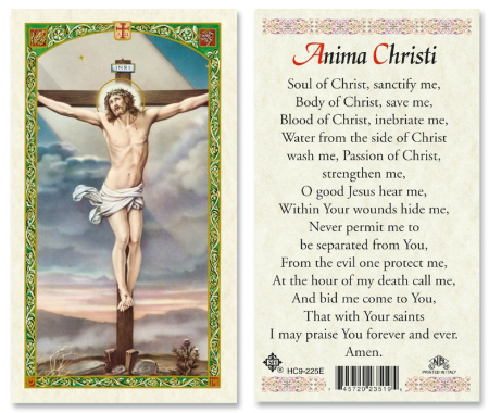 Anima Christi Prayer Card