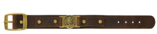 Leather St. Michael Bracelet