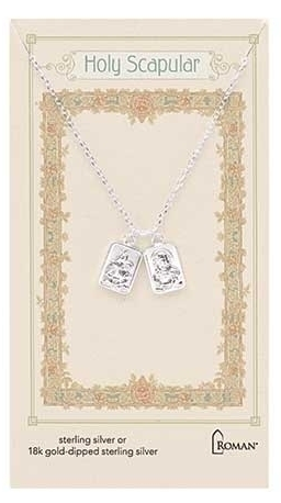 Sterling Silver Scapular Necklace