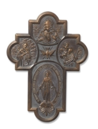 8.5" 4 Way Medal Crucifix
