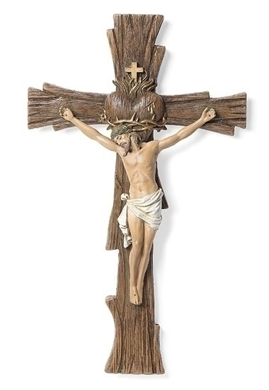 13" Sacred Heart Crucifix
