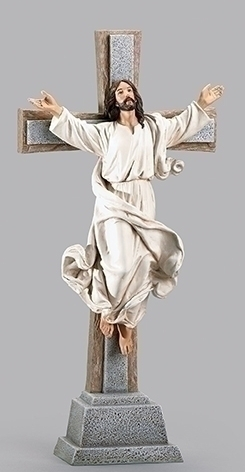 15" Risen Christ Standing Crucifix