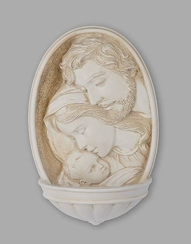 8" Holy Family Holy Water Font