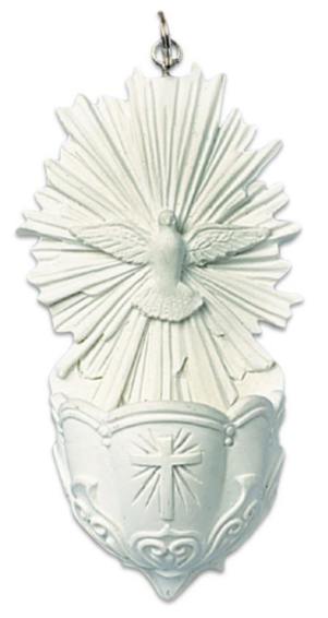 5" Dove Holy Water Font