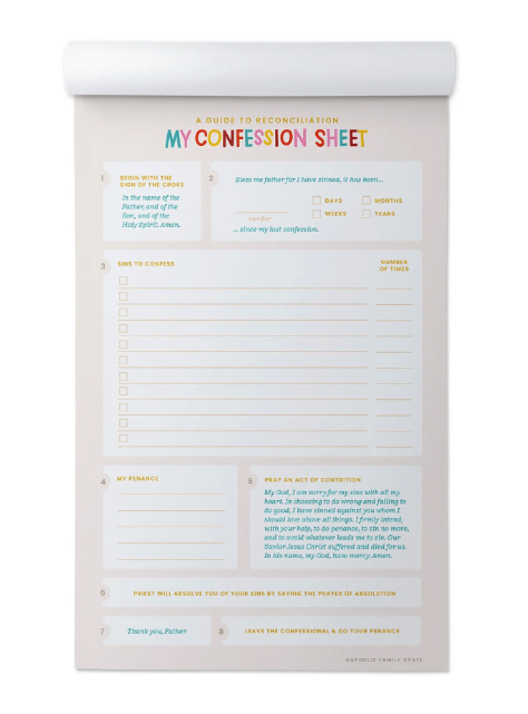 Confession Notepad