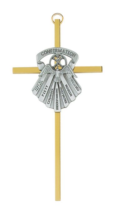 Brass Confirmation Cross