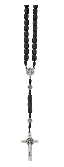 Large Black St. Benedict Rosary