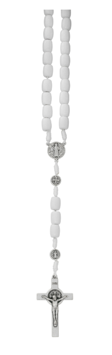 Large White St. Benedict Rosary