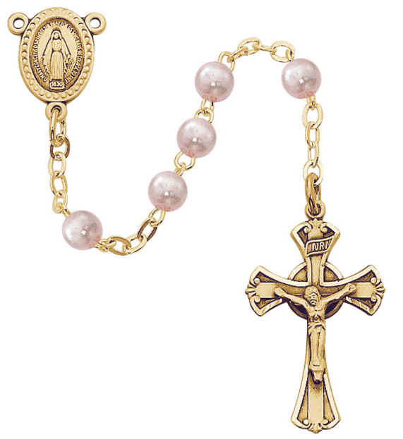 Pink Pearl Rosary
