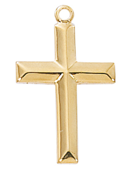 Gold Over Sterling Cross