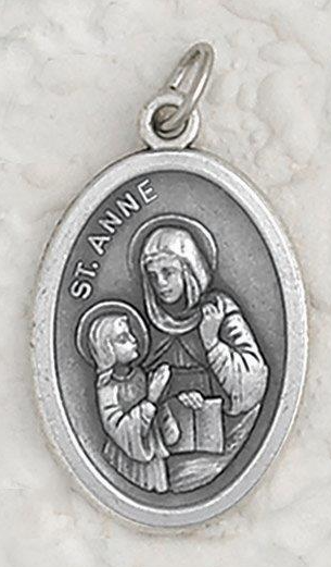 St Anne - 1 inch Pray for Us Medal
