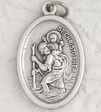 St Christopher - 1 inch Pray for Us Medal