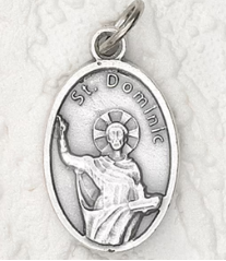 St Dominic - 1 inch Pray for Us Medal
