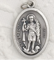 St Espedito - 1 inch Pray for Us Medal