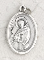 St Francis - 1 inch Pray for Us Medal