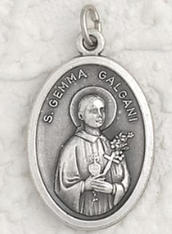 St Gemma Galgani - 1 inch Pray for Us Medal