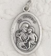 St Joseph - 1 inch Pray for Us Medal