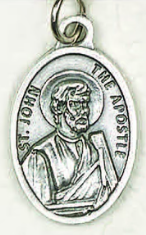St John the Apostle - 1 inch Pray for Us Medal