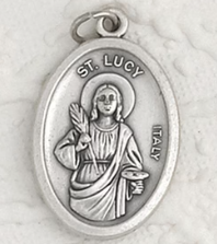 St Lucy - 1 inch Pray for Us Medal