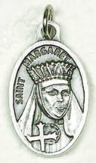 St Margaret - 1 inch Pray for Us Medal