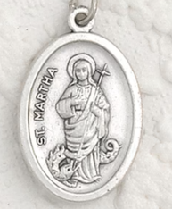 St Martha - 1 inch Pray for Us Medal