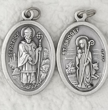 St Patrick / St Bridget - 1 inch Double Sided Medal