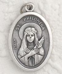 St Philomena - 1 inch Pray for Us Medal