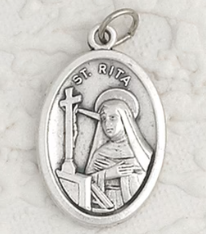 St Rita - 1 inch Pray for Us Medal