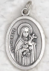 St Therese of Lisieux - 1 inch Pray for Us Medal