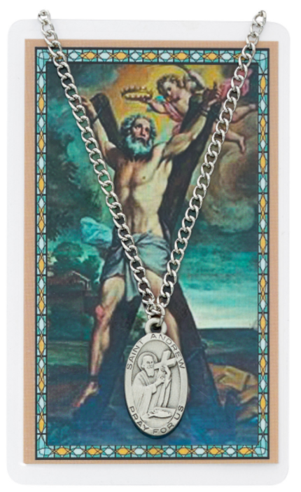St Andrew Medal and Prayer Card