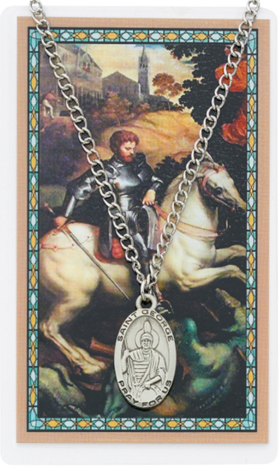 St George Medal and Prayer Card