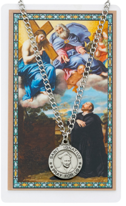 St Ignatius Medal and Prayer Card