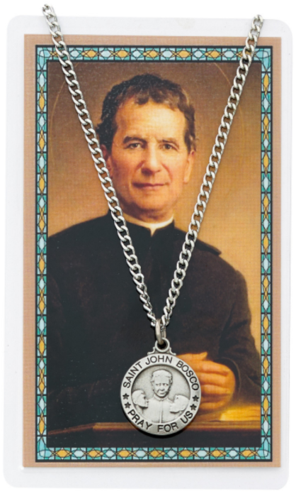 St John Bosco Medal and Prayer Card
