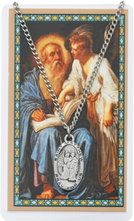 St Matthew Medal and Prayer Card