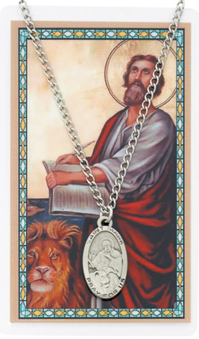 St Mark Medal and Prayer Card