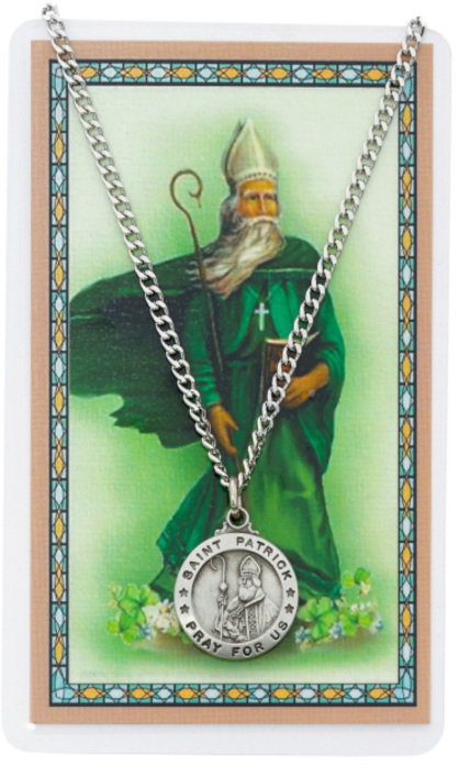 St Patrick Medal and Prayer Card