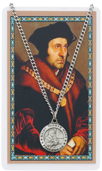 St. Thomas More Medal and Prayer Card