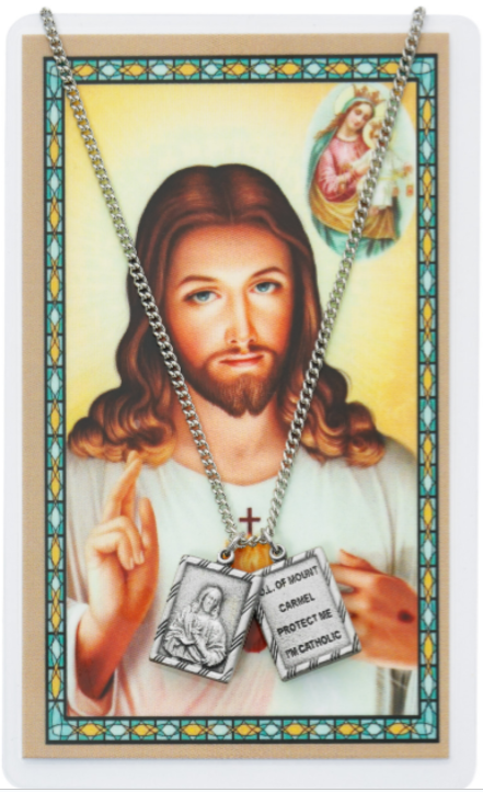 Scapular Promise Medal and Prayer Card