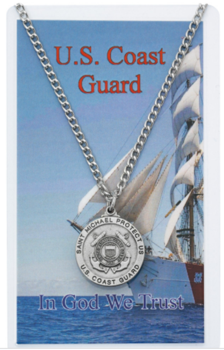 U.S. Coast Guard Medal and Prayer Card