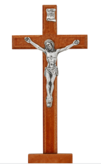5.5" Wood Standing Crucifix