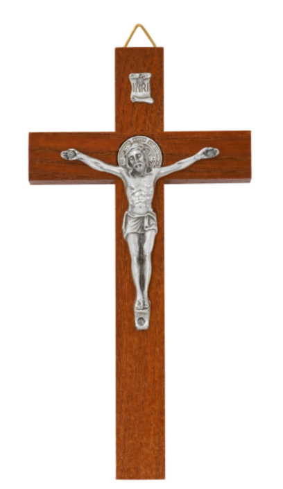 6.25" St. Benedict Wood Crucifix