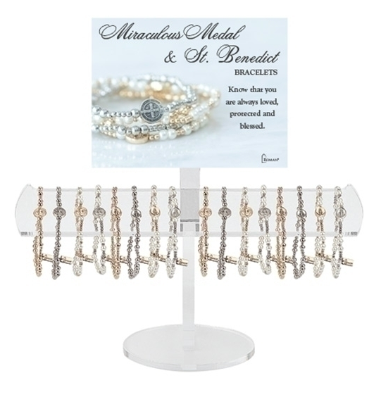 Miraculous & St. Benedict Stretch Bracelets