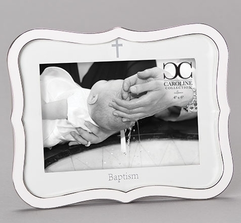 White Baptism Frame