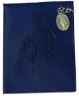 Lady of Grace Blue Rosary Pouch