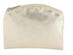 Gold Metallic Rosary Pouch