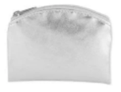 Silver Metallic Rosary Pouch