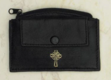 Leather Rosary Case with zipper
