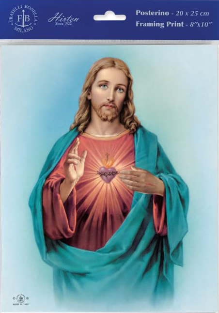 8x10 Print Sacred Heart of Jesus