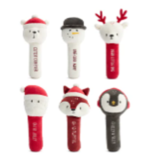 Christmas Characters Baby Rattle
